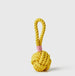 YELLOW CELTIC KNOT TIE DOG TOY