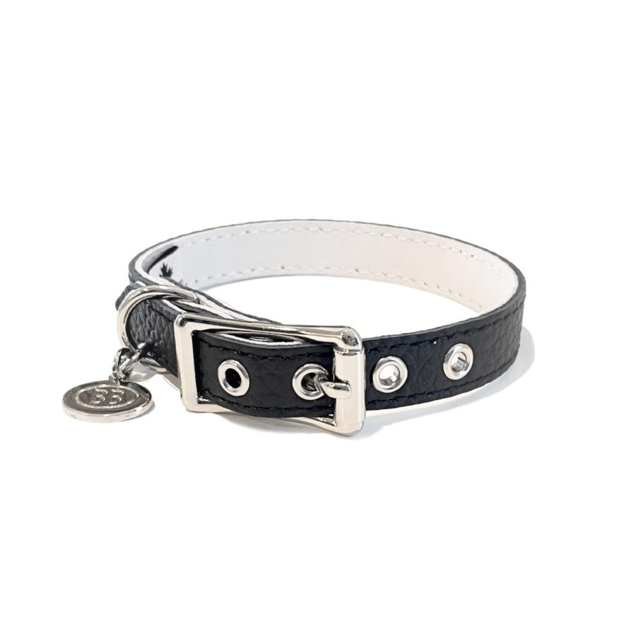 BB COLLAR LEATHER -  BLACK - PERMANENT