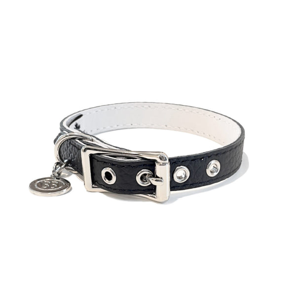 BB COLLAR LEATHER -  BLACK - PERMANENT