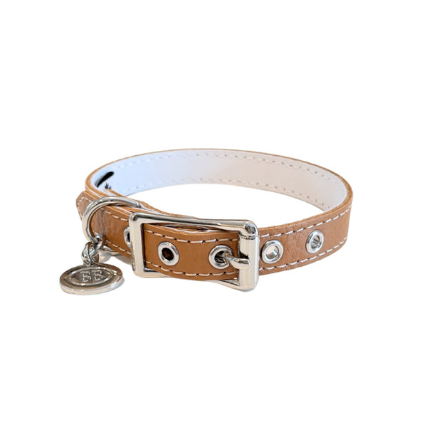 BB COLLAR LEATHER -  CARAMEL - PERMANENT