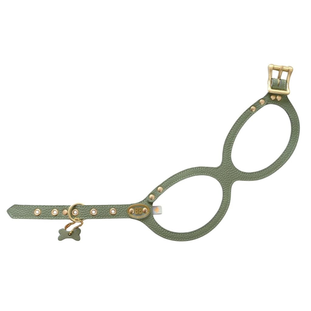 BB DOG HARNESS LEATHER -  SAGE LIMITED EDITION