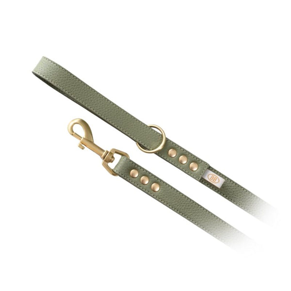 BUDDY BELTS LEATHER LEASHES - LIMITED  - SAGE