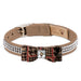 CHOCOLATE GLEN HOUNDSTOOTH BIG BOW DOG COLLAR