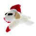 Multipet Holiday Lamb Chop w/ Santa Hat Assorted 10.5"