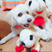 Multipet Holiday Lamb Chop w/ Santa Hat Assorted 10.5"
