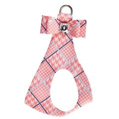 PEACHES N' CREAM GLEN HOUNDSTOOTH BIG BOW STEP IN HARNESS