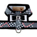 GLEN HOUNDSTOOTH TINKIE HARNESS W/REALLY BIG BOW + TRIM