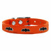 BAT WIDGET GENUINE LEATHER DOG COLLAR