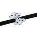 BLACK & WHITE POLKA DOT NOUVEAU BOW DOG LEASH