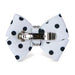 BLACK & WHITE POLKA DOT NOUVEAU HAIR BOW