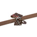 CHOCOLATE GLEN HOUNDSTOOTH NOUVEAU BOW DOG LEASH