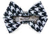 BLACK & WHITE HOUNDSTOOTH NOUVEAU HAIR BOW