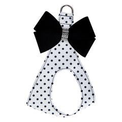 POLKA DOT BLACK NOUVEAU BOW STEP IN HARNESS