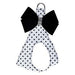 POLKA DOT BLACK NOUVEAU BOW STEP IN HARNESS