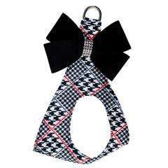 GLEN HOUNDSTOOTH BLACK NOUVEAU BOW STEP IN HARNESS