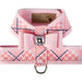PEACHES N' CREAM GLEN HOUNDSTOOTH TINKIE HARNESS BIG BOW W/TRIM