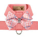 PEACHES N' CREAM GLEN HOUNDSTOOTH NOUVEAU BOW + PEACHES N' CREAM TINKIE HARNESS