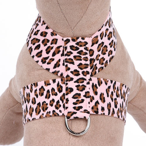 SUSAN LANCI PINK CHEETAH TINKIE DOG HARNESS, Harness - Bones Bizzness