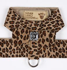 CHEETAH BIG BOW TINKIE DOG HARNESS, Harness - Bones Bizzness