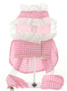 PINK GINGHAM DOG HARNESS DRESS, LEASH & HAT, DRESS - Bones Bizzness