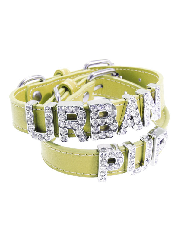 PRIMROSE LEATHER PERSONALIZED DOG COLLAR, Collars - Bones Bizzness