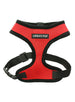 CHERRY RED SOFT DOG HARNESS, Harness - Bones Bizzness