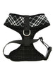 BLACK & WHITE TARTAN DOG HARNESS, Harness - Bones Bizzness