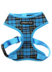 BLUE TARTAN DOG HARNESS, Harness - Bones Bizzness