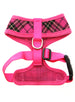 FUSCHIA PINK TARTAN DOG HARNESS, Harness - Bones Bizzness