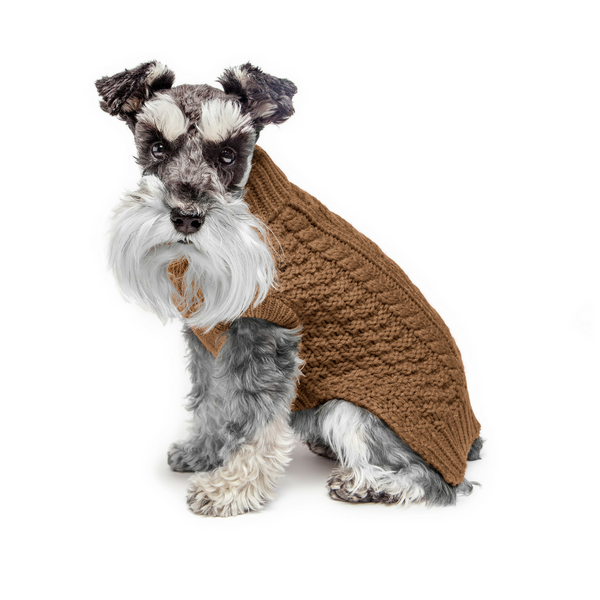 OLIVE SUPER CHUNKY DOG SWEATER, Sweaters - Bones Bizzness