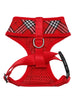 RED TARTAN DOG HARNESS