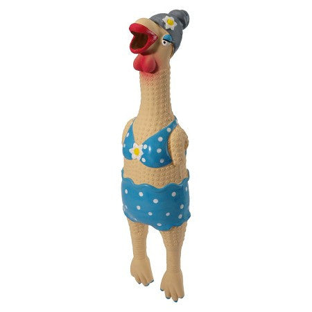 CHARMING GRANDMA SQUAWKERS HIPPIE CHICK DOG TOY, Toys - Bones Bizzness