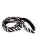 ZEBRA PRINT FABRIC DOG COLLAR & LEASH SET, Collars - Bones Bizzness