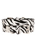 ZEBRA PRINT FABRIC DOG COLLAR & LEASH SET, Collars - Bones Bizzness