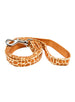 GIRAFFE PRINT FABRIC DOG COLLAR & LEASH SET, Collars - Bones Bizzness