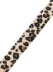 LEOPARD PRINT FABRIC DOG COLLAR & LEASH SET