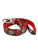 SKULL & ROSES FABRIC DOG COLLAR & LEASH SET, Collars - Bones Bizzness