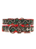 SKULL & ROSES FABRIC DOG COLLAR & LEASH SET, Collars - Bones Bizzness