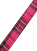 FUSCHIA PINK TARTAN FABRIC DOG COLLAR & LEASH SET, Collars - Bones Bizzness