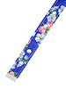 BLUE/PINK FLORAL FABRIC DOG COLLAR & LEASH SET, Collars - Bones Bizzness