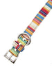 HENLEY STRIPED FABRIC DOG COLLAR & LEASH SET, Collars - Bones Bizzness