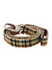 BROWN TARTAN DOG COLLAR & LEASH SET, Collars - Bones Bizzness