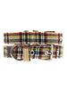 BROWN TARTAN DOG COLLAR & LEASH SET, Collars - Bones Bizzness