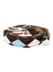 BROWN & BLUE ARGYLE DOG COLLAR & LEASH SET, Collars - Bones Bizzness