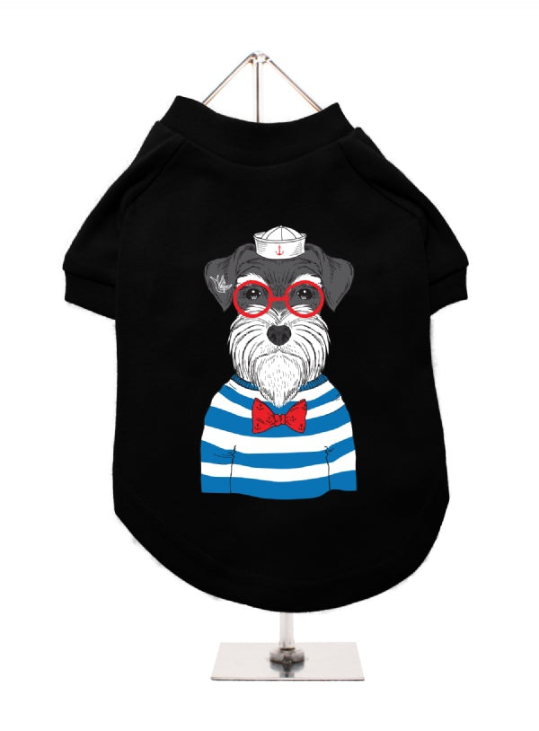 SAILING SCHNAUZER - HUMANIMALS":  DOG TEE - (6 COLORS), Shirts Tanks & Tees - Bones Bizzness