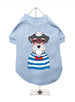 SAILING SCHNAUZER - HUMANIMALS":  DOG TEE - (6 COLORS), Shirts Tanks & Tees - Bones Bizzness