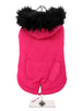 MOD FISHTAIL PARKA HOT PINK DOG COAT