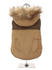 Brown on Brown Two Tone Parka DOG COAT