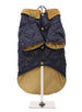 NAVY BLUE QUILTED TOWN & COUNTRY DOG COAT