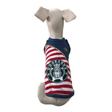 DOG BARKS BORDER TANK - RED